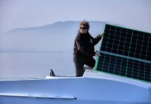 Anne Quéméré und das arktische Eis. Foto: CSEM