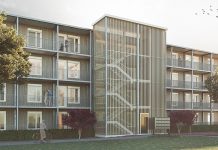 Mehrfamilienhaus aus Holz. Visualisierung: zvg