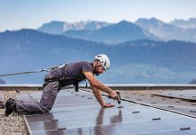 Solaranlage Dreilinden. Foto: CKW