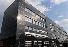 K3 Handwerkcity - Aussenansicht der Solarfassade, Foto: Daniele Bernasconi, IngEne Sagl