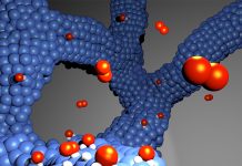 Der neue Elektrokatalysator für Wasserstoff-Brennstoffzellen besteht aus einem dünnen Platin-Kobaltlegierungsnetzwerk und kommt im Gegensatz zu den heute üblichen Katalysatoren ohne Kohlenstoffträger aus. Grafik: Gustav Sievers