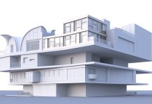 Die zweistöckige STEP2-Unit wird auf der obersten Plattform des NEST-Gebäudes gebaut. Visualisierung: ROK Architekten