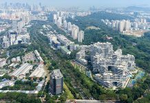 Mit Pflanzen gegen den Klimawandel OMA / Büro Ole Scheeren, The Interlace, Singapore, 2015, Foto: Iwan Baan