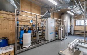 Die Wasseraufbereitung der Power-to-Gas-Anlage. Foto: Limeco/Basler