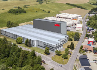 Das neue Wärmepumpen-Werk in Istebné (Slowakei) wird Anfang des Jahres 2024 seinen Betrieb aufnehmen. Foto: Hoval AG