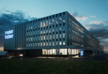 Die Eröffnung des neuen Dienstleistungscenters in Oberbuchsiten (SO) ist für den Sommer 2023 geplant. Foto: Meier Tobler Group AG