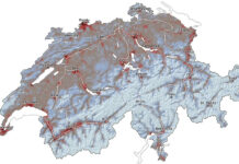 Gebäude durch Erdbeben gefährdet Die Auswirkungen von Erdbeben in der Schweiz wurden erstmals umfassend ermittelt. Grafik: Seizmo/ETH Zürich