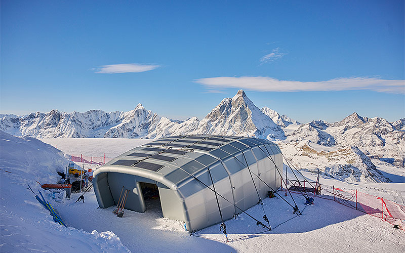 Die BKW baut ein energieautarkes Starthaus für die Abfahrten in Zermatt/Cervinia. Foto: Daniel Hager