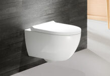 Neben den inneren Werten überzeugt das neue Geberit Acanto WC auch äusserlich: Das elegante WC fügt sich harmonisch in jedes Bad ein. Foto: zvg