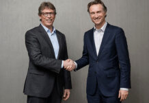 Matthias Rebellius, Mitglied des Vorstands der Siemens AG und CEO von Smart Infrastructure; Dolf van den Brink, CEO und Vorstandsvorsitzender von HEINEKEN. Foto: zvg