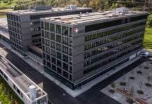 Der Wärmebedarf des Park Innovaare wird zu rund 95 Prozent durch die Abwärme aus der Kälteerzeugung und zu rund 5 Prozent aus dem Fernwärmenetz des PSI gedeckt. Foto: Paul Scherrer Institut/Mahir Dzambegovic