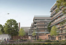 Hauptzugang zum Campus Horw. Visualisierung: Architekturbüro Penzel Valier AG