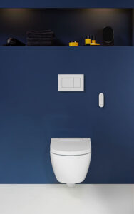 Geberit AquaClean Alba ist ein einfaches, stilvolles WC mit Duschfunktion. Foto: zvg