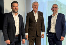 V.l.n.r.: Markus Haldimann (Geschäftsführer Hälg Facility Management AG), Markus Belser (Geschäftsleiter / Inhaber Löwen Bau- und Betriebs AG), Marcel Baumer (Mitinhaber / Verwaltungsrat Hälg Group). Foto: zvg