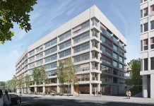 Beim Neubau des Forschungs- und Ausbildungszentrums Medizin der Universität Bern auf dem Inselareal ist Implenia für die Baumeisterarbeiten verantwortlich. Foto: Bau- und Verkehrsdirektion des Kantons Bern