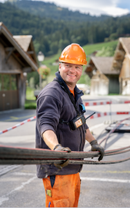 Der Aufwärtstrend im Geschäftsfeld Infrastructure & Buildings setzte sich im ersten Halbjahr 2025 fort. Foto: BKW / Beat Schweizer