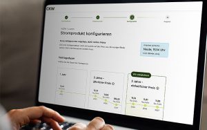 Mit dem Stromangebotsrechner können rund um die Uhr verschiedene Stromprodukte und Herkunftsnachweise verglichen werden. Foto: CKW
