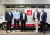 V.l.n.r.: Valdrin Aliti (Vorsitzender der Geschäftsleitung a3 Haustech AG), Andreas Weiss (CFO InstallerGroup Schweiz), Flurim Aliti (Mitglied der Geschäftsleitung a3 Haustech AG), Boris Bischoff (CEO InstallerGroup Schweiz), Korab Haliti (Mitglied der Geschäftsleitung a3 Haustech AG). Foto: InstallerGroup