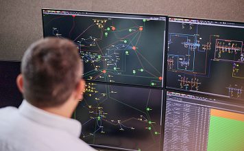 In der Zentralen Leitstelle (ZLS) wird das BKW Netz gesteuert und überwacht. Foto: BKW/Daniel Hager