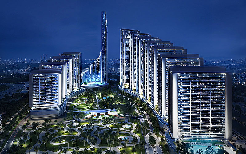 Das bereits zweite gemeinsame Projekt mit Binghatti weitet Mercedes-Benz Places auf den Stadtteil Meydan in Dubai aus. Foto: Mercedes