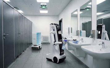 Gebäude mit digitalem Nervensystem Digitale Helfer im Alltag: Kognitive Roboter entlasten Menschen dort, wo Personal fehlt. Foto: Neura Robotics