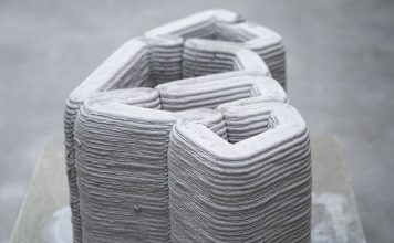 Die 3D-gedruckten Strukturen brauchen weniger Material und kommen ohne Stahlbewehrung aus. Foto: Empa