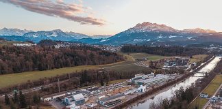 CKW plant neuen Hauptsitz in Emmen Das bestehende Areal von CKW in Rathausen bietet ungenutzte Landreserven. Die Weiterentwicklung des Standorts kann vollständig auf bereits genutzten Flächen realisiert werden. Foto: CKW