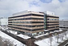 Neues Diagnostik- und Innovationszentrums in Penzberg: Auf 35'000 m2 verteilt auf sieben Stockwerke trifft Hightech-Forschung auf nachhaltige Bauweise – ein 300 Millionen Euro-Investment in den Standort Deutschland. Foto: Philip Kottlorz