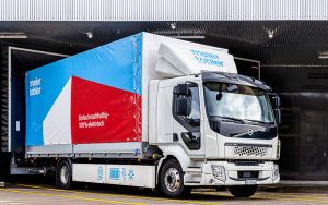 Die Elektrifizierung der Flotte schreitet voran: 20 Prozent der Fahrzeugflotte von Meier Tobler ist bereits elektrisch. Foto: Meier Tobler