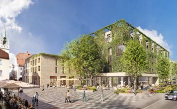 Zahlreiche Projekte befinden sich derzeit in Planung und Umsetzung, darunter beispielswiese ein Wohn- und Geschäftshaus mit Hotel am Steiner-Thor-Platz in Straubing. Foto: formTL