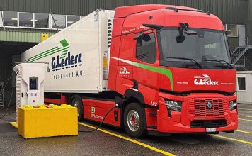 Neue Sharing-Plattform ermöglicht Schnelllade-Hubs für LKW Depotcharge: Neue Sharing-Plattform öffnet Ladepunkte des Schweizer Schwerverkehrs für geteilte Nutzung. Foto: Utopiacharge