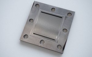 Die bipolare Platte zeigt keine Spur von Korrosion. Foto: Empa
