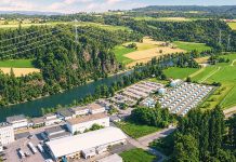 BKW erreicht gemeinsam mit Swissgrid einen Meilenstein Visualisierung des Grossbatterieprojekts in Mühleberg. Visualisierung: BKW