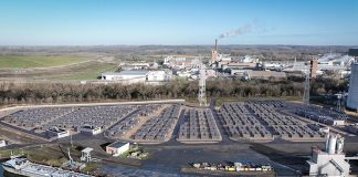 BKW erweitert ihr Batteriespeicherportfolio Auf diesem Industriegelände entsteht in den beiden kommenden Jahren der Batteriepark Waltrop. Visualisierung: Trianel