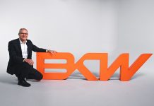 BKW mit neuem Markenauftritt CEO Robert Itschner freut sich über den neuen Markenauftritt der BKW. Foto: BKW