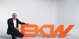 BKW mit neuem Markenauftritt CEO Robert Itschner freut sich über den neuen Markenauftritt der BKW. Foto: BKW