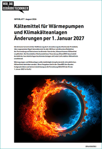 Kältemittel für Wärmepumpen und Klimakälteanlagen: Was sich ab 2027 ändert. Klick für Download