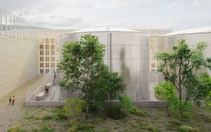Ehemalige Öltanks erhalten klimafreundliches zweites Leben. Visualisierung: Graber Pulver Architekten